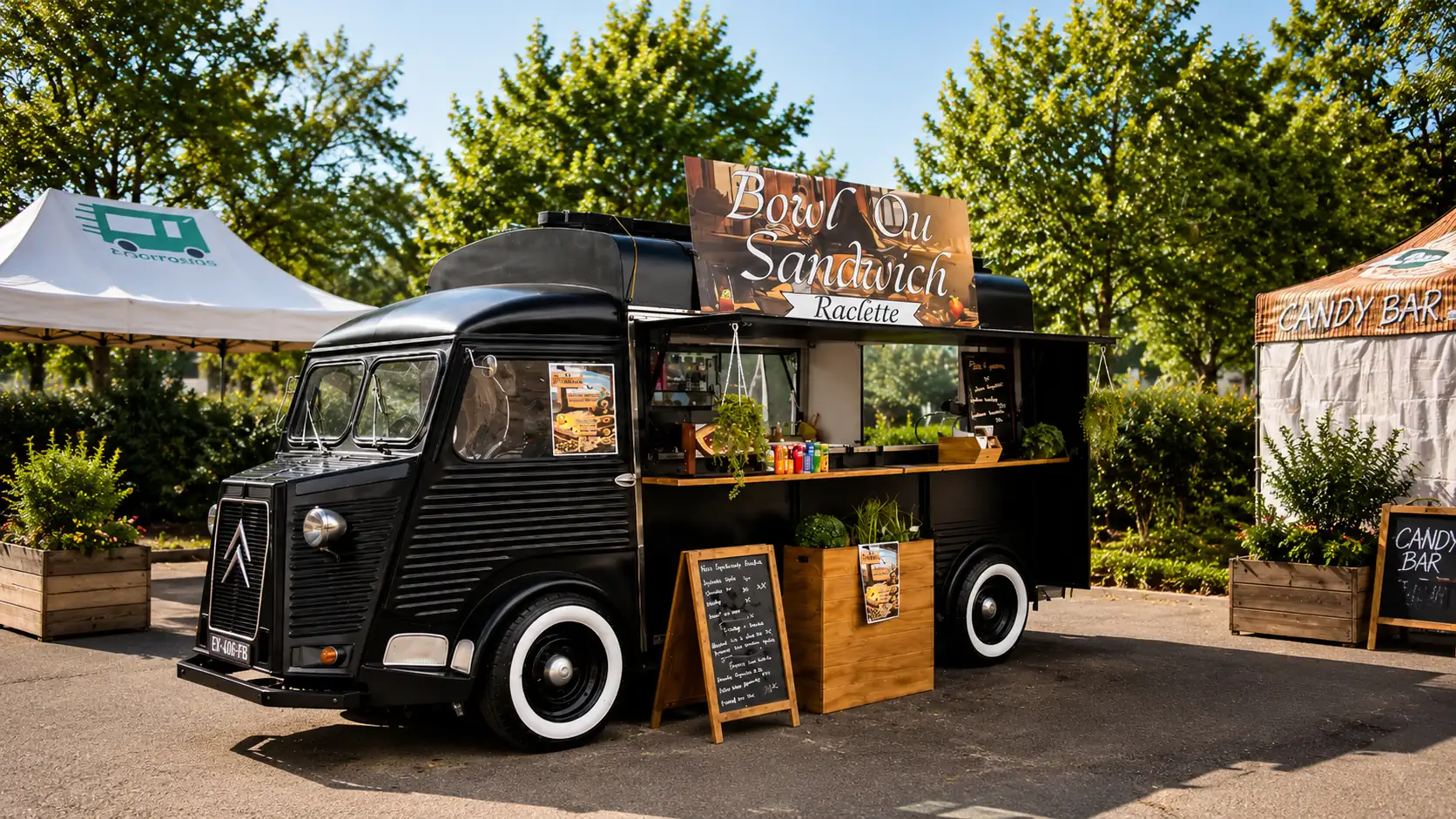 Prestation salée food truck Plaisirs Gourmands