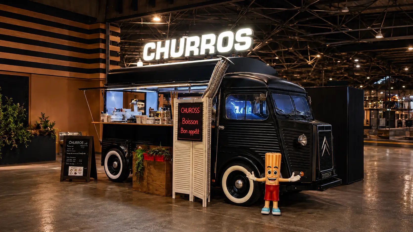 Prestation sucrée food truck Plaisirs Gourmands