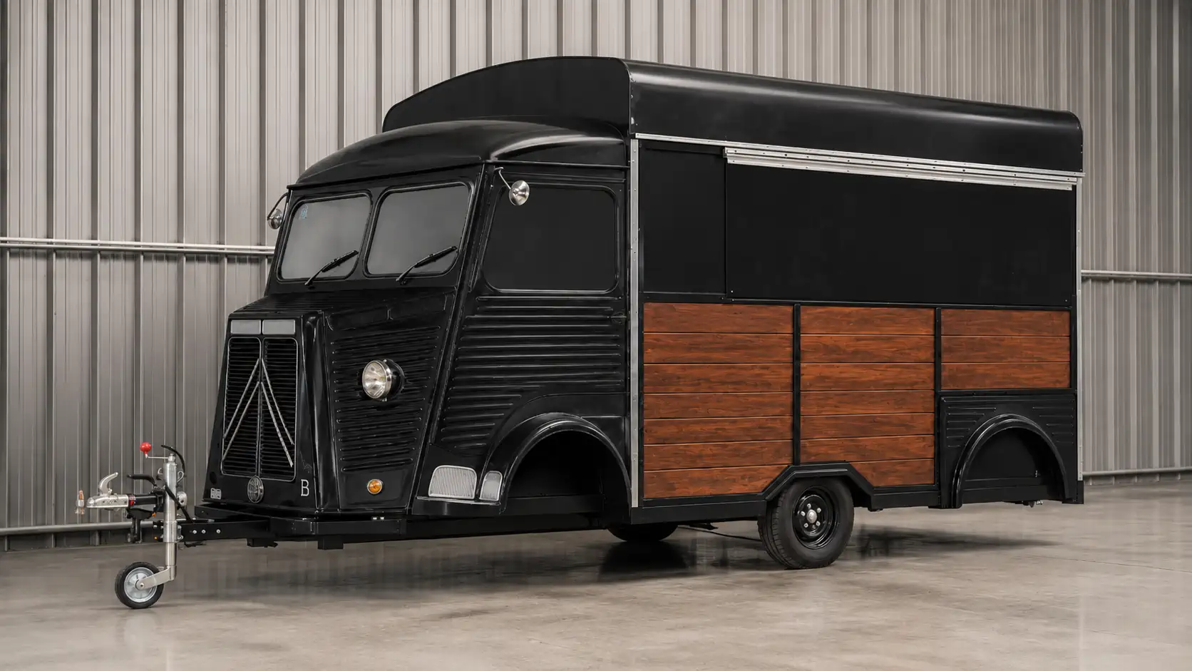 Food truck Citroën HY en configuration extérieure